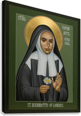 Canvas Print - St. Bernadette of Lourdes by R. Lentz