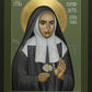 Wall Frame Espresso, Matted - St. Bernadette of Lourdes by Br. Robert Lentz, OFM - Trinity Stores