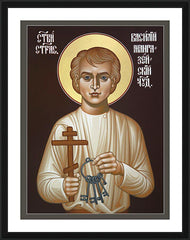 Wall Frame Black - St. Basil of Mangazeya by R. Lentz