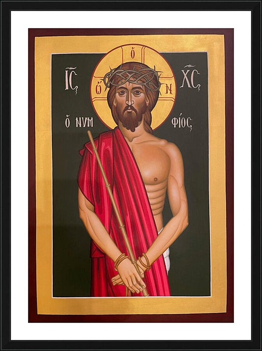 Wall Frame Black, Matted - Christ the Bridegroom by R. Lentz