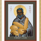 Wall Frame Gold, Matted - St. Benedict the Black by Br. Robert Lentz, OFM - Trinity Stores