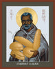 Acrylic Print - St. Benedict the Black by Br. Robert Lentz, OFM - Trinity Stores
