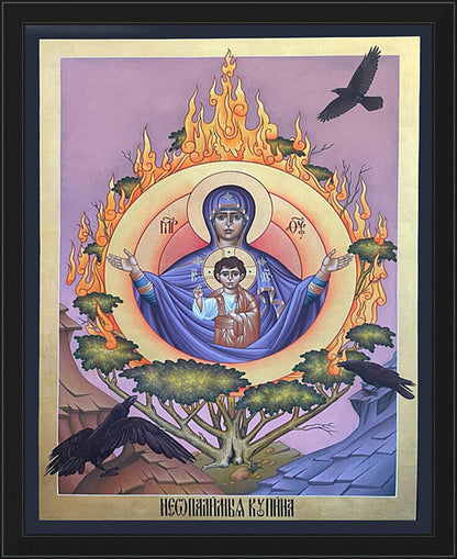 Wall Frame Black - Burning Bush by R. Lentz