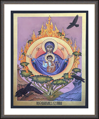 Wall Frame Espresso - Burning Bush by R. Lentz