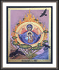 Wall Frame Espresso, Matted - Burning Bush by R. Lentz