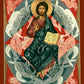 Wall Frame Espresso, Matted - Christ Enthroned by Br. Robert Lentz, OFM - Trinity Stores