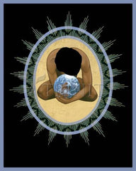 Metal Print - Compassion Mandala by R. Lentz