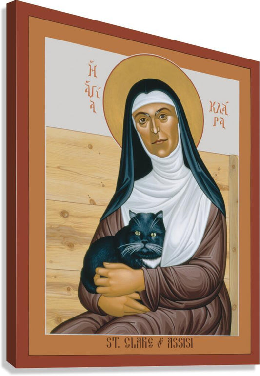 Canvas Print - St. Clare of Assisi by R. Lentz