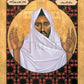Wall Frame Espresso, Matted - Christ of the Desert by R. Lentz