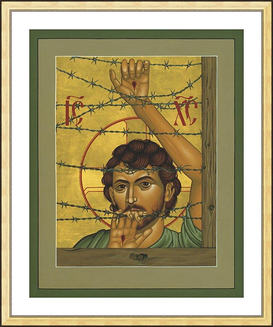 Wall Frame Gold, Matted - Christ of Maryknoll by R. Lentz