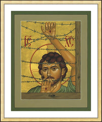Wall Frame Gold - Christ of Maryknoll by R. Lentz