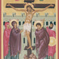 Wall Frame Gold, Matted - Crucifixion by R. Lentz