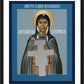 Wall Frame Black, Matted - St. Clare of Assisi: Seraphic Matriarch by Br. Robert Lentz, OFM - Trinity Stores
