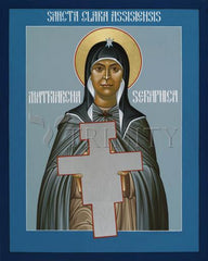 Acrylic Print - St. Clare of Assisi: Seraphic Matriarch by R. Lentz