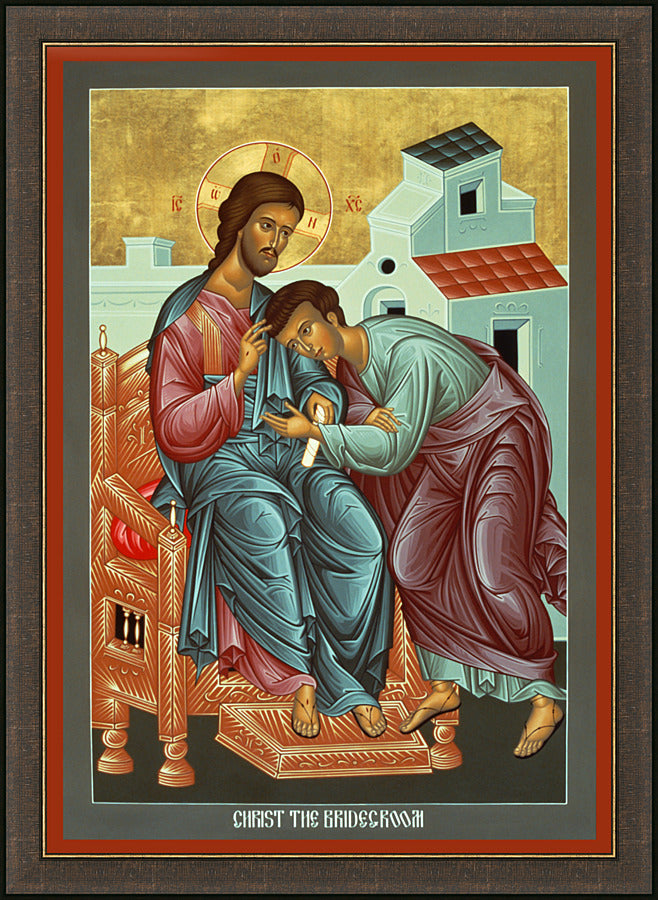 Wall Frame Espresso - Christ the Bridegroom by R. Lentz