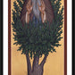 Wall Frame Black, Matted - St. David of Thessalonika by Br. Robert Lentz, OFM - Trinity Stores