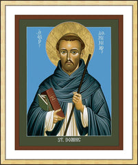 Wall Frame Gold - St. Dominic Guzman by R. Lentz