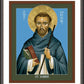 Wall Frame Espresso, Matted - St. Dominic Guzman by Br. Robert Lentz, OFM - Trinity Stores