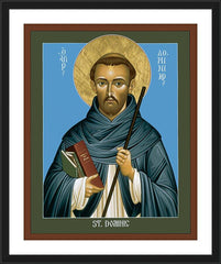 Wall Frame Black - St. Dominic Guzman by R. Lentz