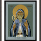 Wall Frame Espresso, Matted - St. Declan of Ardmore by Br. Robert Lentz, OFM - Trinity Stores