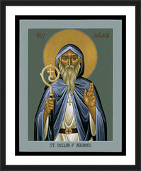 Wall Frame Black - St. Declan of Ardmore by R. Lentz