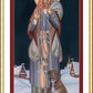 Wall Frame Gold, Matted - St. Domna of Tomsk by R. Lentz