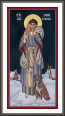 Wall Frame Espresso - St. Domna of Tomsk by R. Lentz