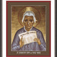 Wall Frame Espresso, Matted - Dorothy Day of New York by Br. Robert Lentz, OFM - Trinity Stores