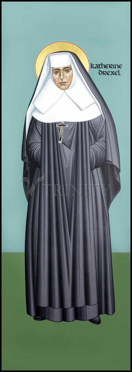 Wall Frame Espresso, Matted - St. Katharine Drexel by Br. Robert Lentz, OFM - Trinity Stores