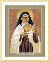 Wall Frame Gold - St. Edith Stein of Auschwitz by R. Lentz
