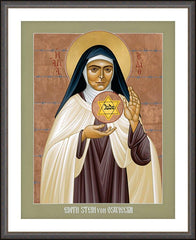 Wall Frame Espresso - St. Edith Stein of Auschwitz by R. Lentz