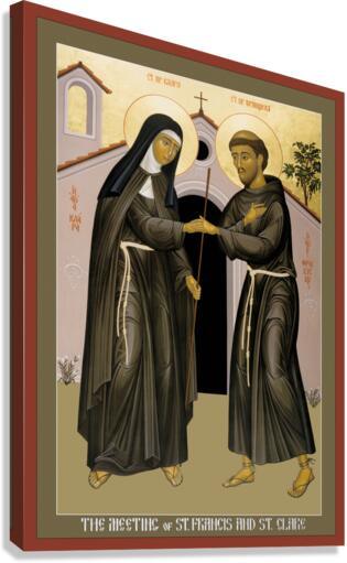 Canvas Print - Meeting of Sts. Francis and Clare by R. Lentz