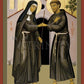 Canvas Print - Meeting of Sts. Francis and Clare by Br. Robert Lentz, OFM - Trinity Stores