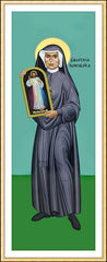 Wall Frame Gold - St. Faustina Kowalska by R. Lentz