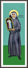Wall Frame Espresso - St. Faustina Kowalska by R. Lentz