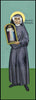Metal Print - St. Faustina Kowalska by Br. Robert Lentz, OFM - Trinity Stores