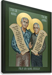 Canvas Print - Philip and Daniel Berrigan by R. Lentz