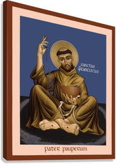 Canvas Print - St. Francis, Father of the Poor by R. Lentz