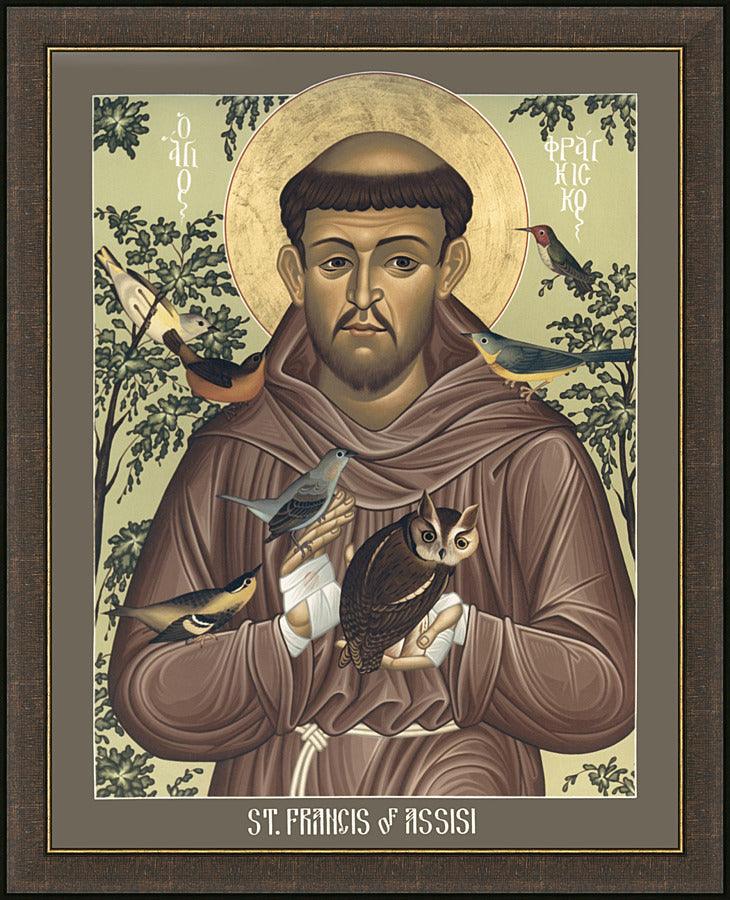 Wall Frame Espresso - St. Francis of Assisi by R. Lentz