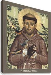 Canvas Print - St. Francis of Assisi by R. Lentz