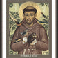 Wall Frame Espresso, Matted - St. Francis of Assisi by Br. Robert Lentz, OFM - Trinity Stores