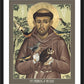 Wall Frame Black, Matted - St. Francis of Assisi by R. Lentz