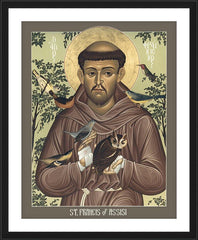 Wall Frame Black - St. Francis of Assisi by R. Lentz