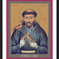 Wall Frame Black, Matted - St. Francis of Assisi by Br. Robert Lentz, OFM - Trinity Stores