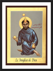 Wall Frame Black - St. Francis, Jongleur de Dieu by R. Lentz