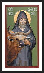 Wall Frame Black - St. Feofil of Kiev by R. Lentz