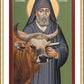 Wall Frame Gold, Matted - St. Feofil of Kiev by Br. Robert Lentz, OFM - Trinity Stores