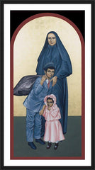 Wall Frame Black - St. Frances Cabrini by R. Lentz