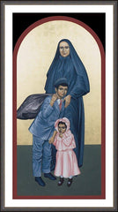 Wall Frame Espresso - St. Frances Cabrini by R. Lentz