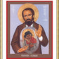 Wall Frame Gold, Matted - Frédéric Ozanam by Br. Robert Lentz, OFM - Trinity Stores